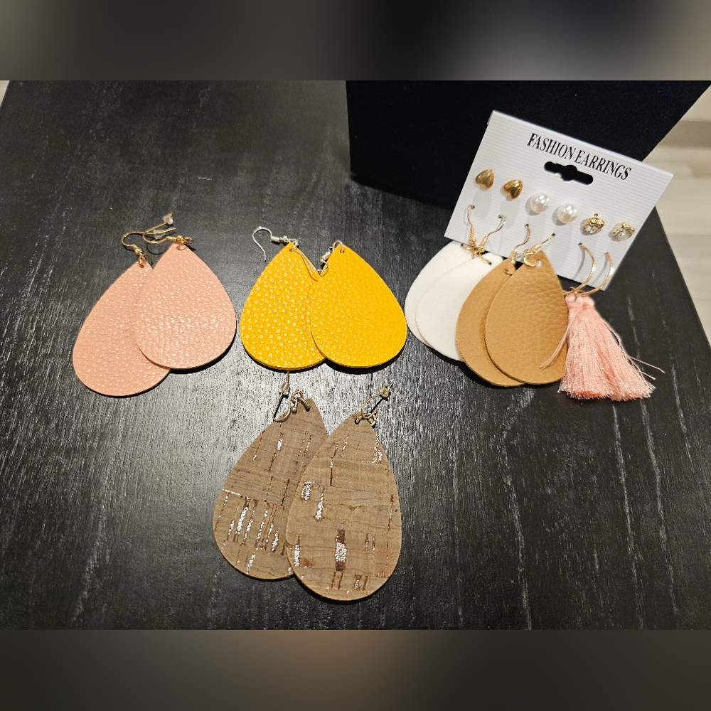 Earring Lot - 9 pair total